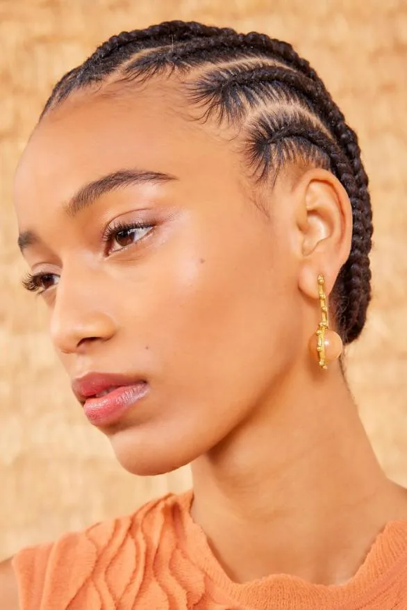 Ismene Geo Drop Earring Pink Aventurine Women Ulla Johnson Jewelry