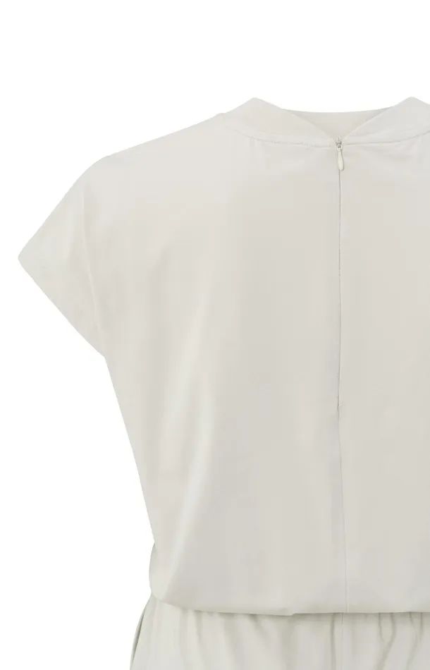 Jersey Playsuit With Batwing Sleeves And Pockets Moonstruck Women YAYA Jumpsuits Jersey Playsuit With Batwing Sleeves And Pockets Moonstruck Women YAYA Jumpsuits