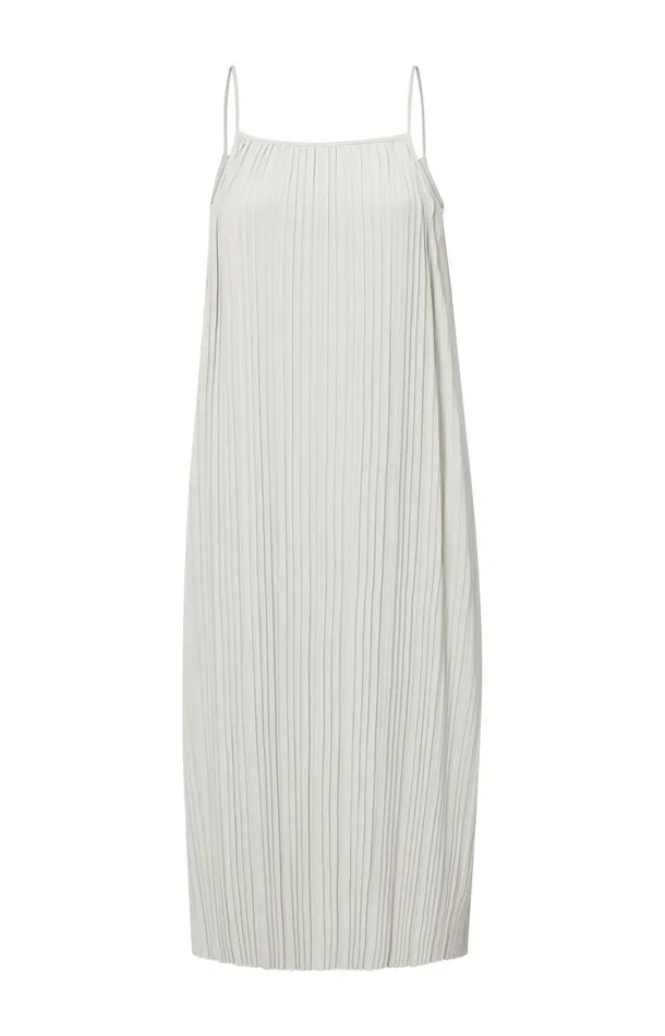 Jersey Plisse Dress With Thin Straps In Flowy Fit Moonstruck Women YAYA Dresses Jersey Plisse Dress With Thin Straps In Flowy Fit Moonstruck Women YAYA Dresses