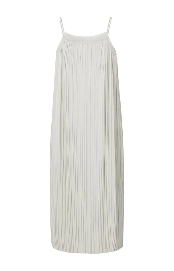 Jersey Plisse Dress With Thin Straps In Flowy Fit Moonstruck Women YAYA Dresses Jersey Plisse Dress With Thin Straps In Flowy Fit Moonstruck Women YAYA Dresses