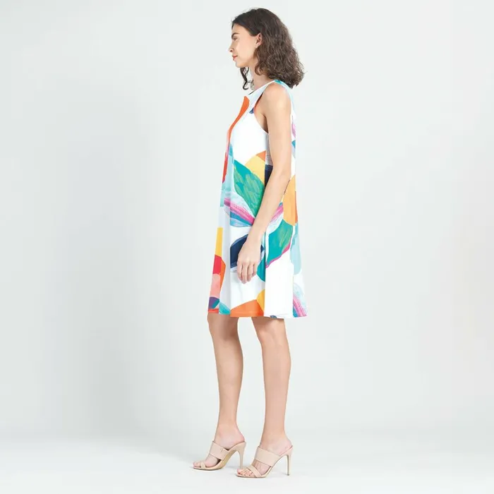 Jewel Neck Swing Dress 8211 Sunburst Petal Women Clara Sunwoo Dresses Jumpsuits