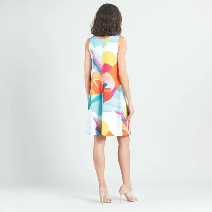 Jewel Neck Swing Dress 8211 Sunburst Petal Women Clara Sunwoo Dresses Jumpsuits