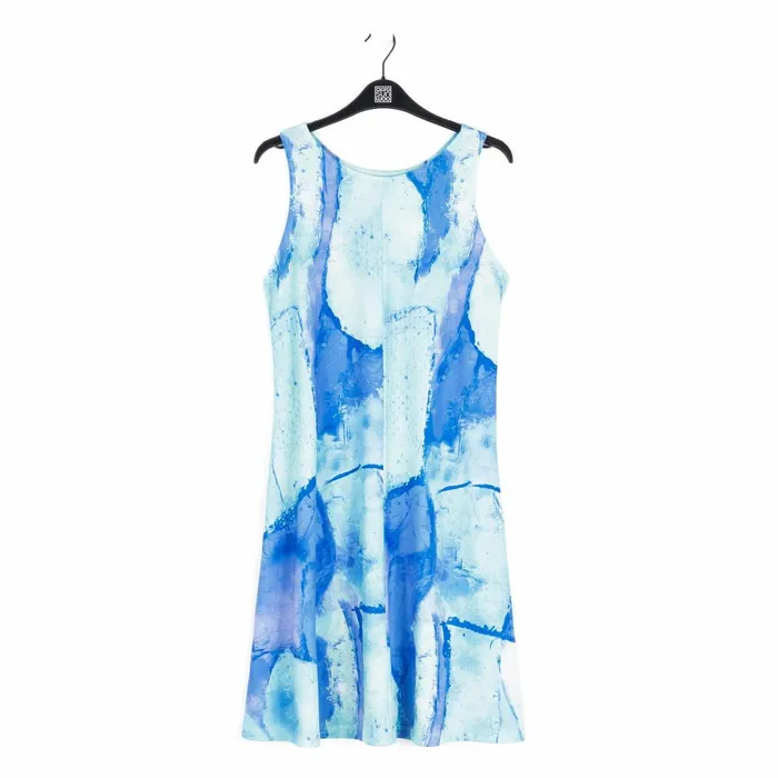 Jewel Neck Swing Dress 8211 Water Splash Women Clara Sunwoo Dresses Jumpsuits