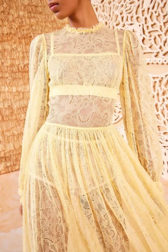 Josephine Gown Lemonbalm Women Ulla Johnson Dresses Josephine Gown Lemonbalm Women Ulla Johnson Dresses