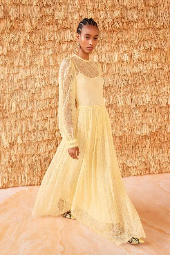 Josephine Gown Lemonbalm Women Ulla Johnson Dresses Josephine Gown Lemonbalm Women Ulla Johnson Dresses