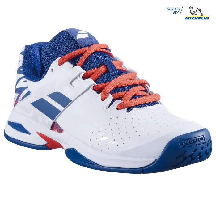Juniors and Kids Tennis Babolat Propulse All Court Junior Boy Whiteestate Blue