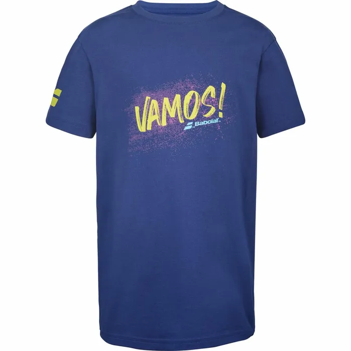 Juniors and Kids Tops Babolat Exercise Cotton Tee Boy Blue
