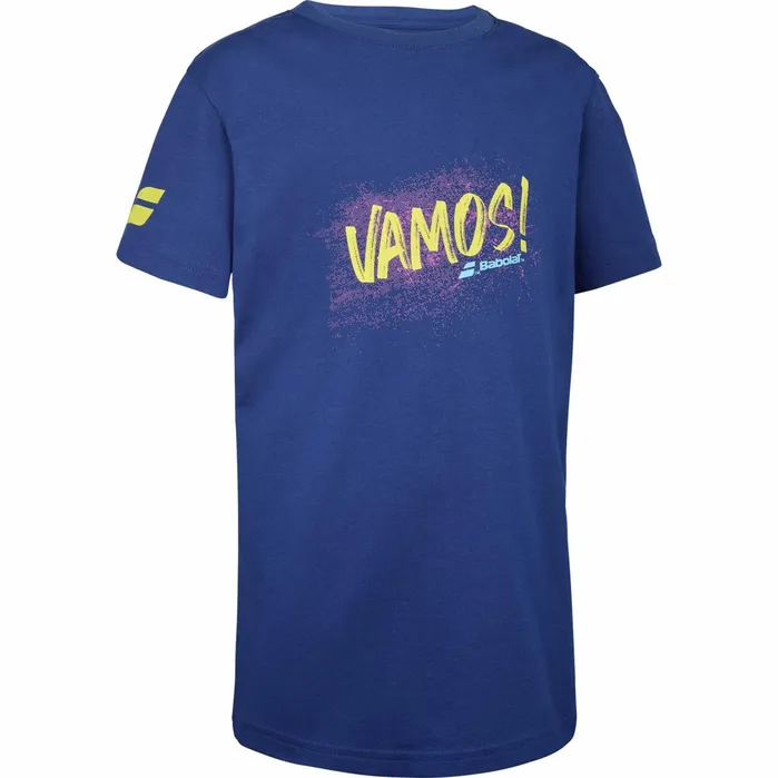 Juniors and Kids Tops Babolat Exercise Cotton Tee Boy Blue