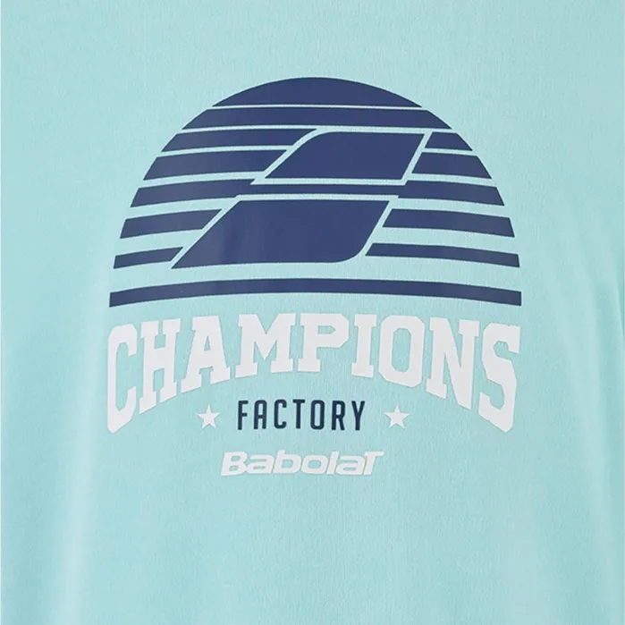 Juniors and Kids Tops Babolat Exercise Graphic Tee Boy Heather Blue