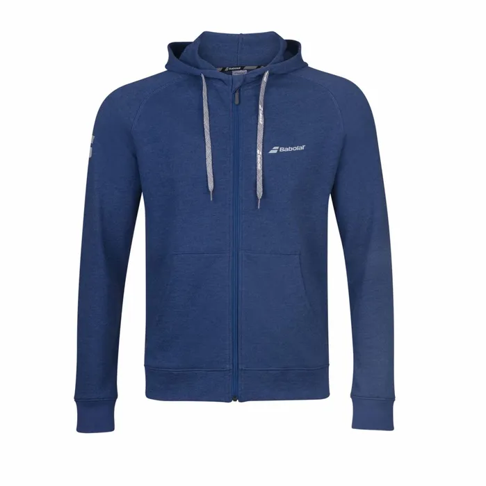 Juniors and Kids Tops Babolat Exercise Hood JacketBoy Heather Blue