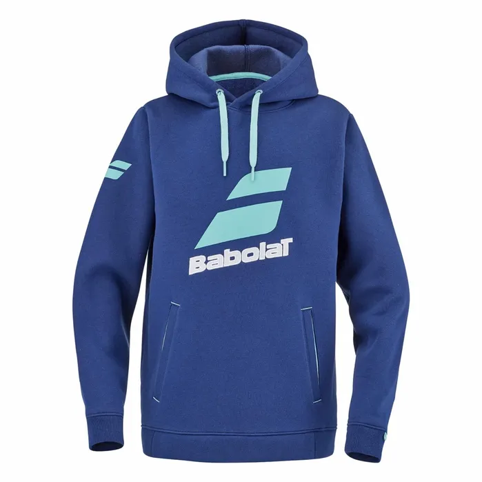 Juniors and Kids Tops Babolat Exercise Hood Sweat Junior Blue