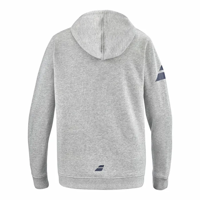 Juniors and Kids Tops Babolat Exercise Hood Sweat Men Flecked Gray