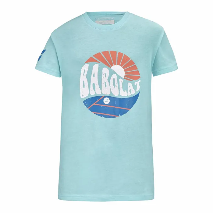 Juniors and Kids Tops Babolat Exercise Vintage Tee Heather Blue