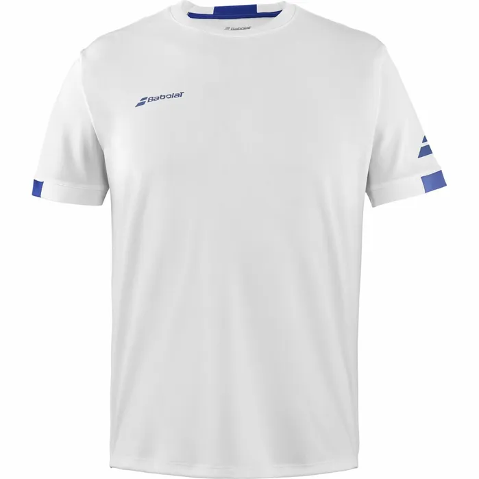 Juniors and Kids Tops Babolat Play Crew Neck Tee Boy White