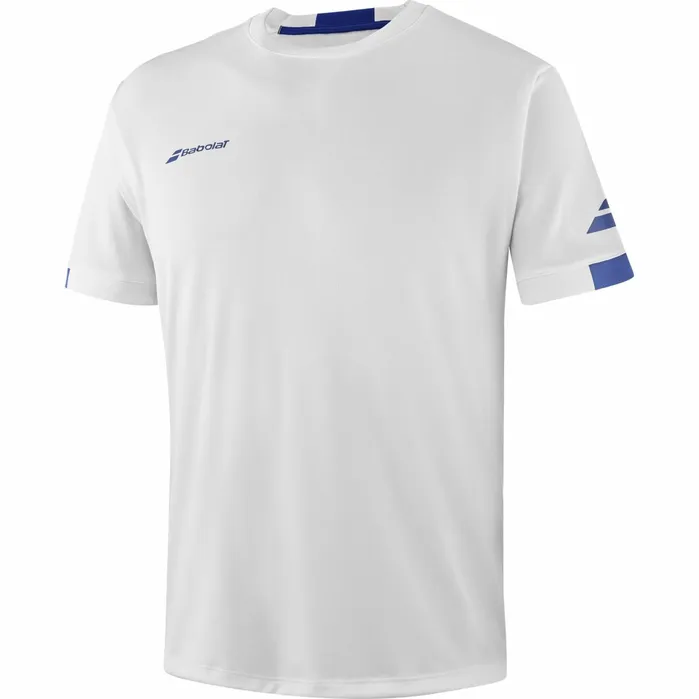 Juniors and Kids Tops Babolat Play Crew Neck Tee Boy White