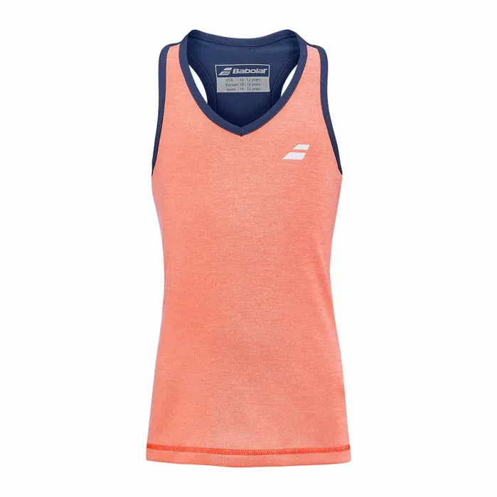 Juniors and Kids Tops Babolat Play Tank Top Orangedark Blue