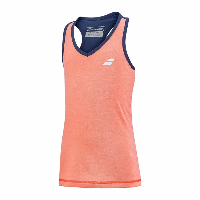 Juniors and Kids Tops Babolat Play Tank Top Orangedark Blue
