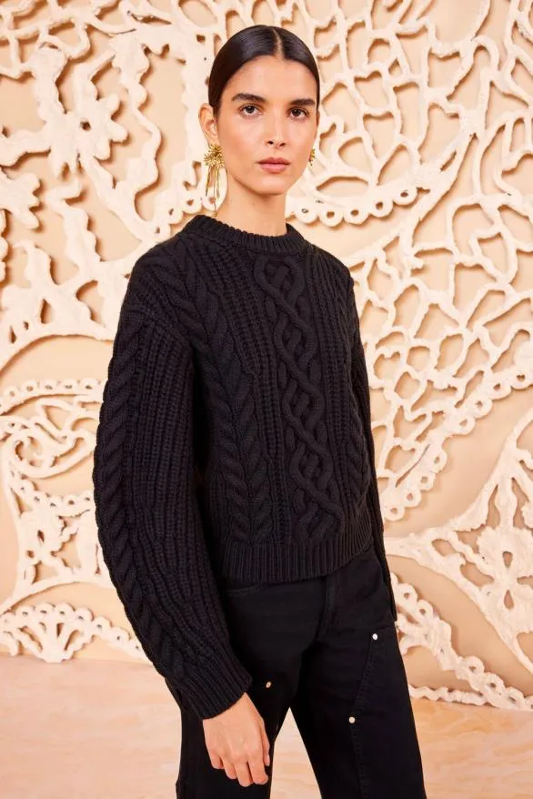 Juniper Pullover Noir Women Ulla Johnson Knits