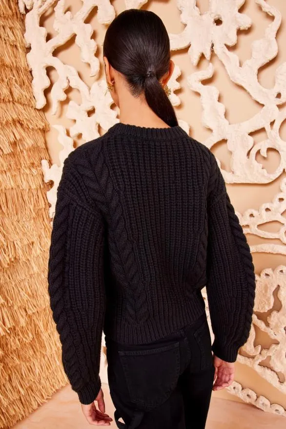 Juniper Pullover Noir Women Ulla Johnson Knits Juniper Pullover Noir Women Ulla Johnson Knits