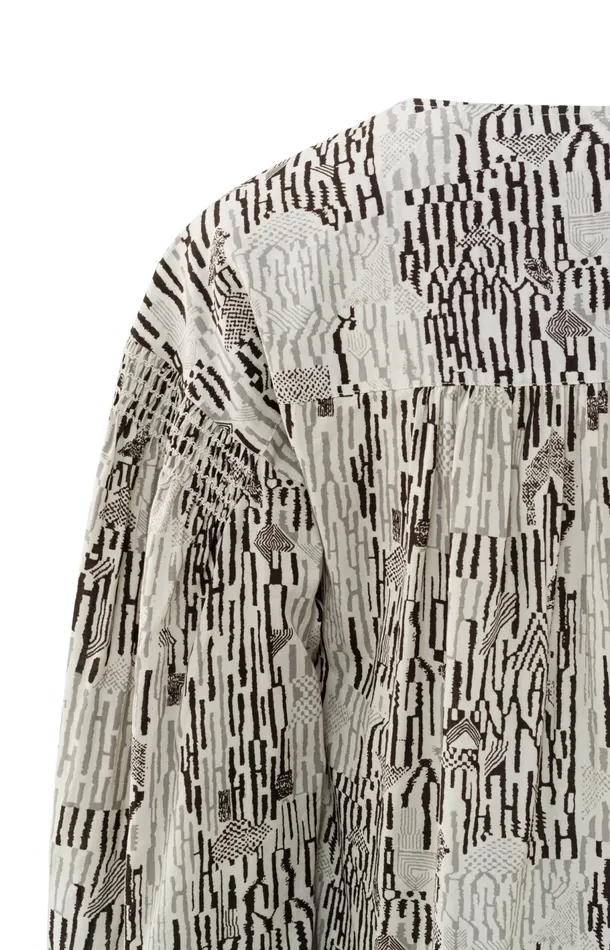Kaftan Dress With Vneck Long Sleeves And Graphic Print Moonstruck Grey Dessin Women YAYA Dresses Kaftan Dress With Vneck Long Sleeves And Graphic Print Moonstruck Grey Dessin Women YAYA Dresses
