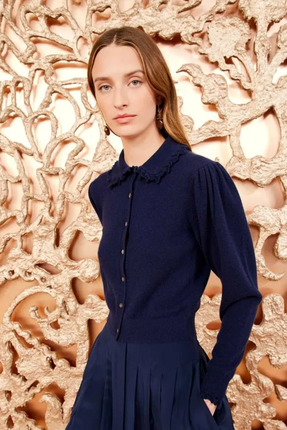 Kalila Cardigan Midnight Women Ulla Johnson Knits Kalila Cardigan Midnight Women Ulla Johnson Knits