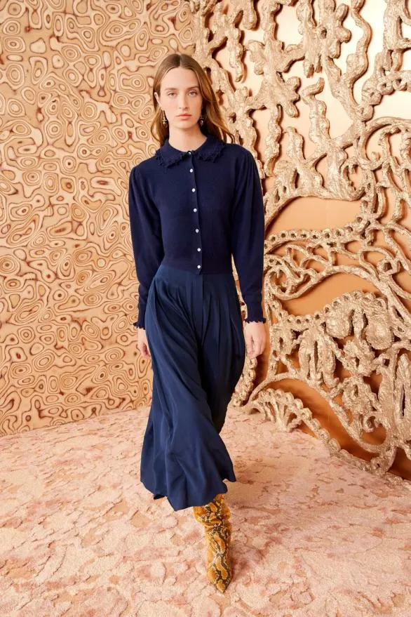 Kalila Cardigan Midnight Women Ulla Johnson Knits Kalila Cardigan Midnight Women Ulla Johnson Knits