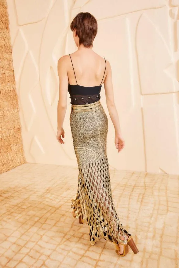 Kalista Skirt Goldfoil Women Ulla Johnson Skirts And Shorts Kalista Skirt Goldfoil Women Ulla Johnson Skirts And Shorts