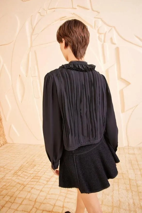 Karla Blouse Noir Women Ulla Johnson Tops Karla Blouse Noir Women Ulla Johnson Tops