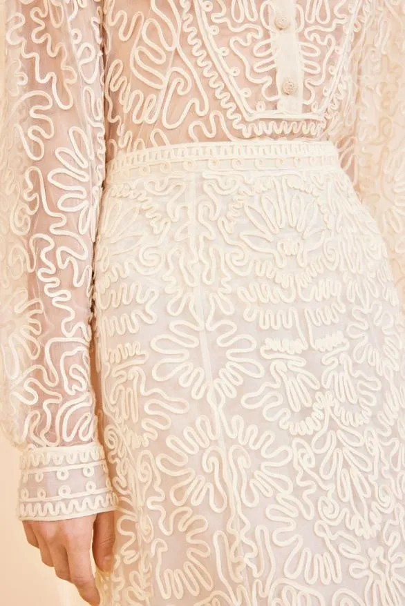 Katja Skirt Ivory Women Ulla Johnson Skirts And Shorts Katja Skirt Ivory Women Ulla Johnson Skirts And Shorts