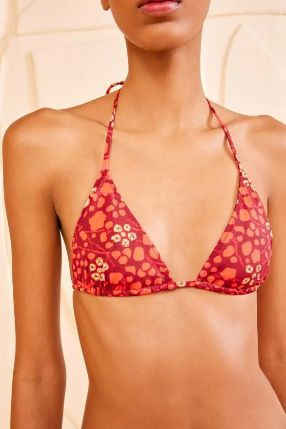 Keaton Bikini Top Coral Women Ulla Johnson Swimwear Keaton Bikini Top Coral Women Ulla Johnson Swimwear
