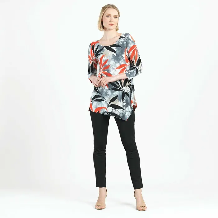 Kerchief Angle Hem Tunic 8211 Leaf Scatter 8211 Final Sale Women Clara Sunwoo Tops Tunics Kerchief Angle Hem Tunic 8211 Leaf Scatter 8211 Final Sale Women Clara Sunwoo Tops Tunics