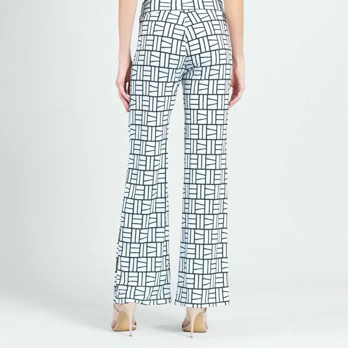 Kick Front High Slit Pant 8211 Geo Rectangle 8211 Final Sale Women Clara Sunwoo Pants Skirts