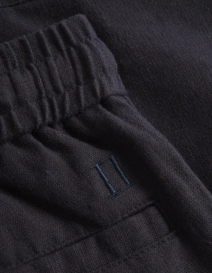 Kids Les Deux Bottoms Patrick Linen Pants Kids 8211 Dark Navy