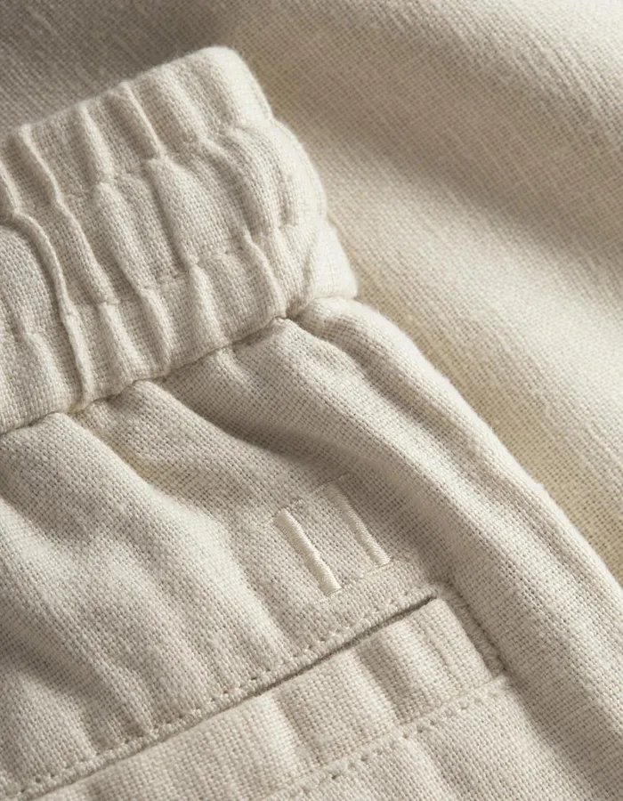 Kids Les Deux Bottoms Patrick Linen Pants Kids 8211 Light Sand
