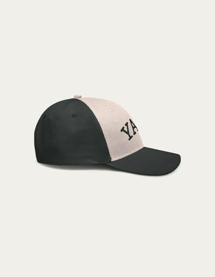 Kids Les Deux Caps Yale Two Colored Baseball Cap KIDS 8211 BlackIvory