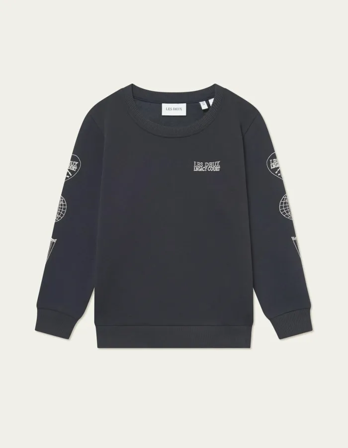 Kids Les Deux Tops Atlas Sweatshirt Kids 8211 Dark Navy