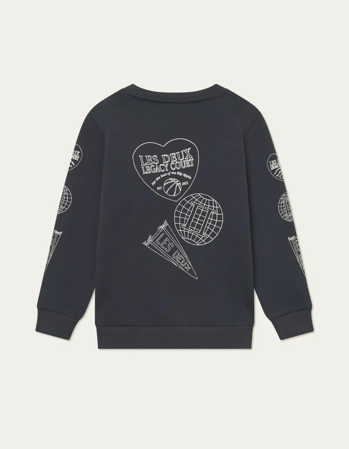 Kids Les Deux Tops Atlas Sweatshirt Kids 8211 Dark Navy