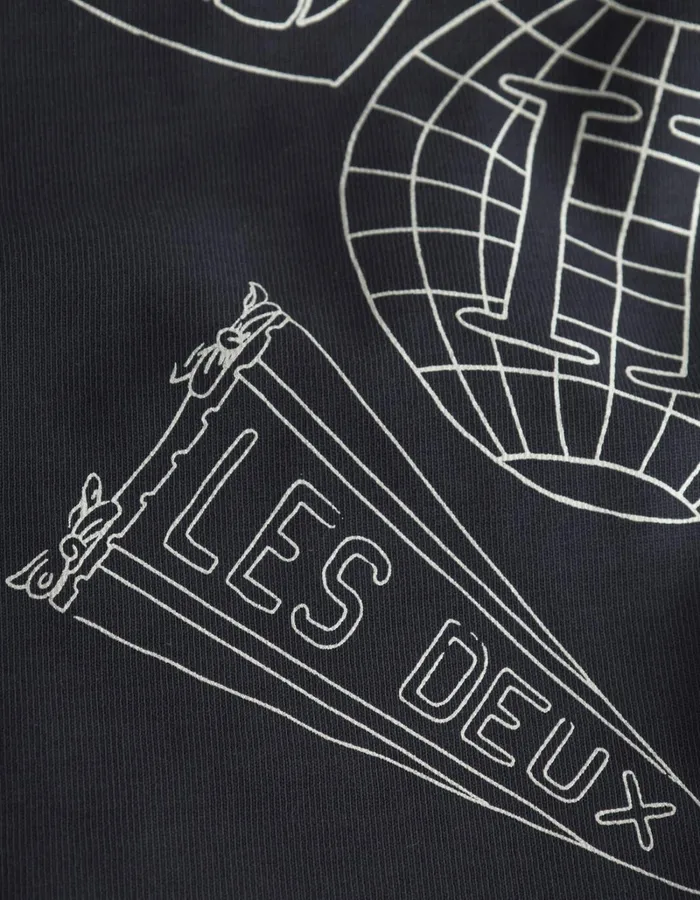 Kids Les Deux Tops Atlas TShirt Kids 8211 Dark Navy