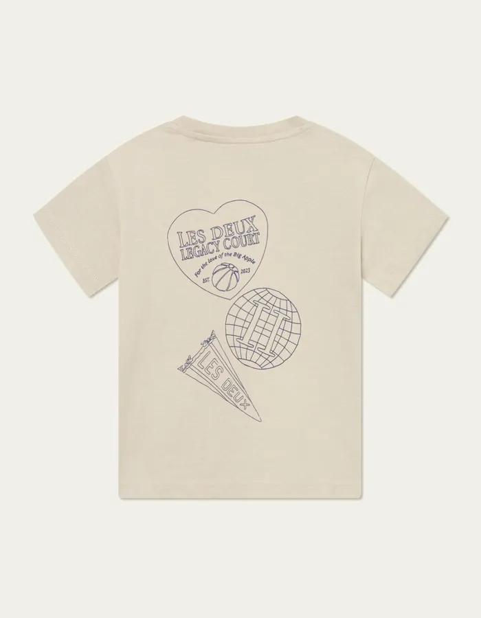 Kids Les Deux Tops Atlas TShirt Kids 8211 Light Sand