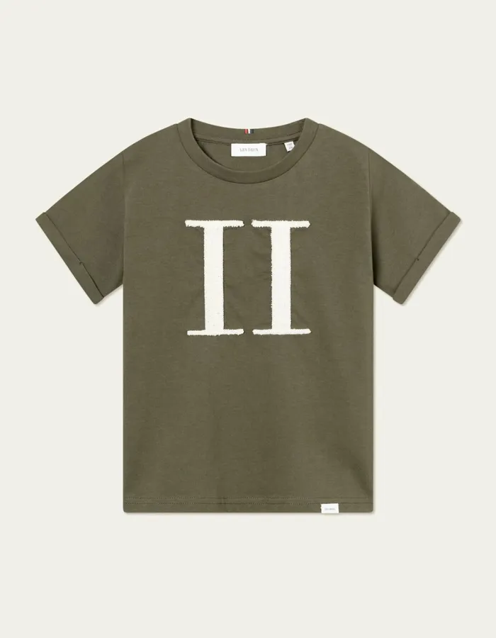 Kids Les Deux Tops Encore Boucl TShirt Kids 8211 Forest GreenIvory
