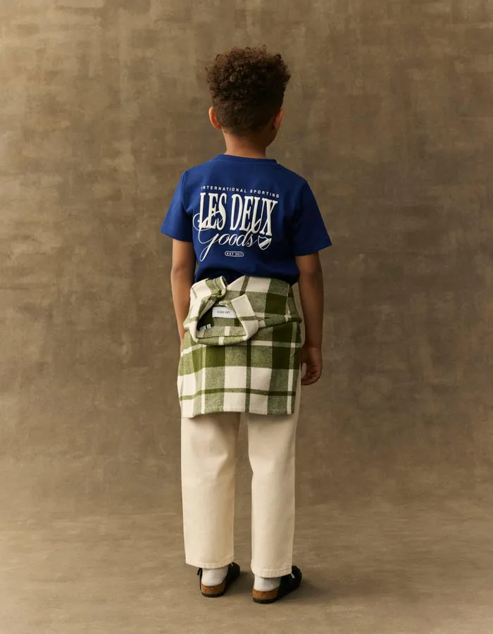 Kids Les Deux Tops Goods TShirt Kids 8211 BlueprintWhite