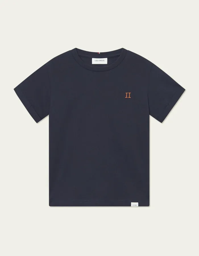 Kids Les Deux Tops Norregaard TShirt Kids 8211 Dark NavyOrange