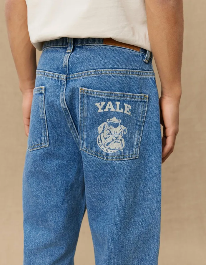 Kids Les Deux Yale Roi Yale Bulldog Denim Pants KIDS 8211 Medium Indigo Wash