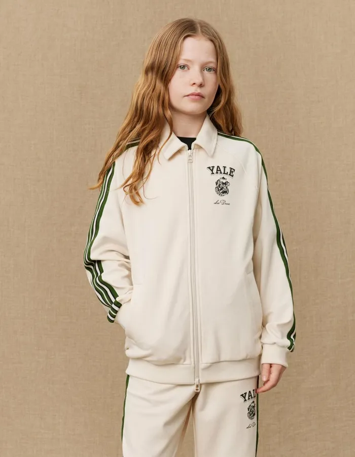Kids Les Deux Yale Yale Bulldog Track Jacket KIDS 8211 IvoryDuffel Bag Green
