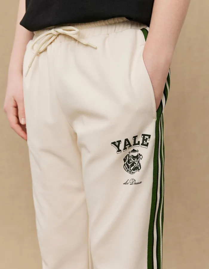 Kids Les Deux Yale Yale Bulldog Track Pants KIDS 8211 IvoryDuffel Bag Green
