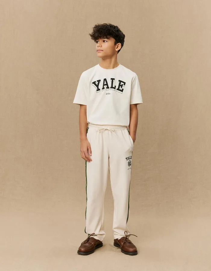 Kids Les Deux Yale Yale Bulldog Track Pants KIDS 8211 IvoryDuffel Bag Green