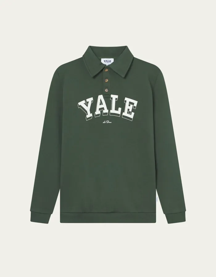 Kids Les Deux Yale Yale College Polo Sweatshirt KIDS 8211 Duffel Bag GreenIvory