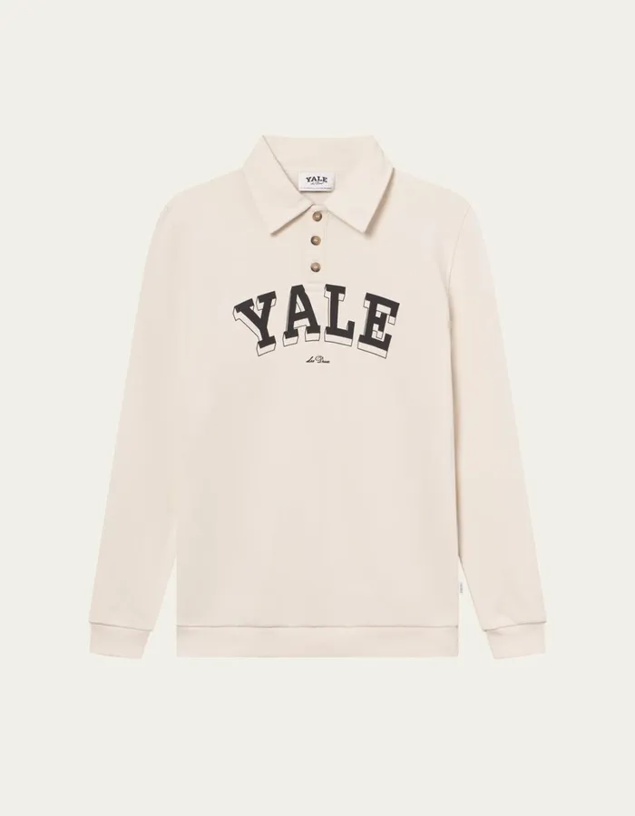 Kids Les Deux Yale Yale College Polo Sweatshirt KIDS 8211 IvoryBlack