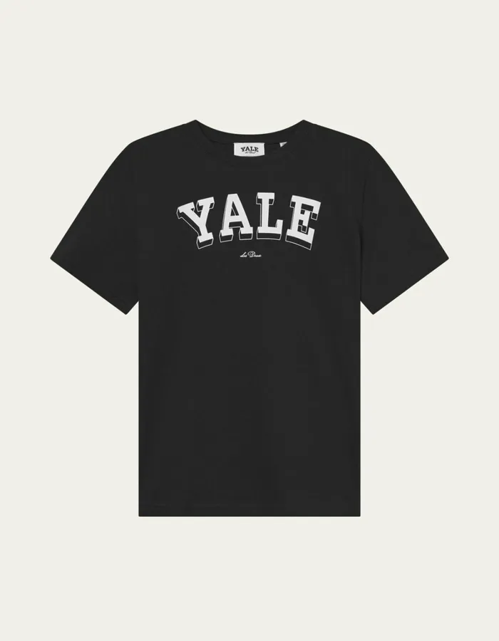 Kids Les Deux Yale Yale College TShirt KIDS 8211 BlackIvory