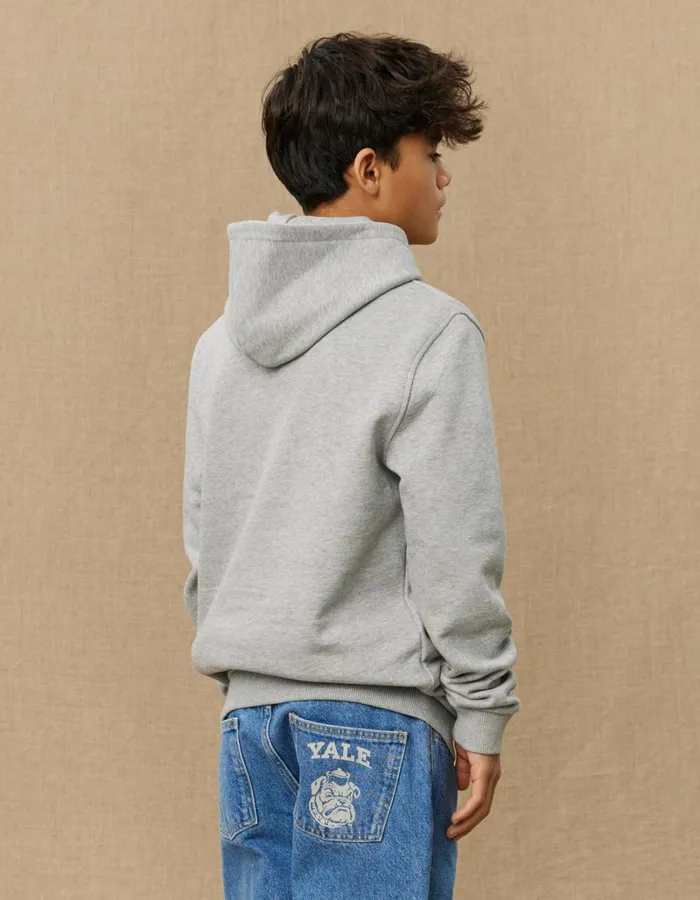 Kids Les Deux Yale Yale Hoodie KIDS 8211 Light Grey MelangeBlack